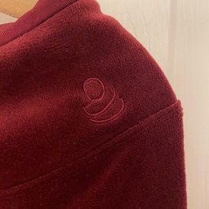 CUDDL DUDS DOUBLE PLUSH RED VELOUR LEGGINGS